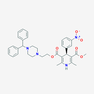 molecular formula C35H38N4O6 B129289 Manidipine, (S)- CAS No. 126451-47-6
