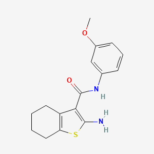 2-amino-N-(3-methoxyphenyl)-4,5,6,7-tetrahydro-1-benzothiophene-3-carboxamide