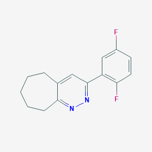 molecular formula C15H14F2N2 B12928953 3-(2,5-Difluorophenyl)-6,7,8,9-tetrahydro-5H-cyclohepta[c]pyridazine CAS No. 918873-78-6