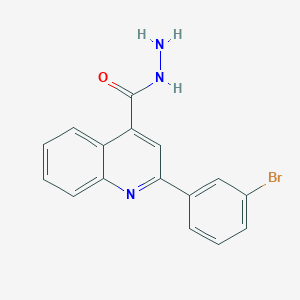 2-(3-Bromophenyl)quinoline-4-carbohydrazide