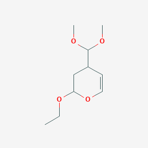 molecular formula C10H18O4 B012929 4-(Dimethoxymethyl)-2-ethoxy-3,4-dihydro-2H-pyran CAS No. 110238-72-7