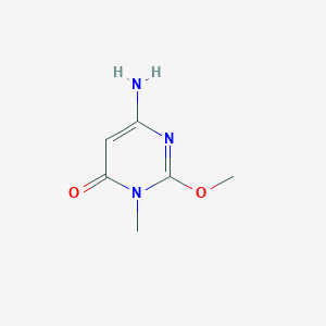 molecular formula C6H9N3O2 B12929006 6-Amino-2-methoxy-3-methylpyrimidin-4(3H)-one CAS No. 94940-32-6