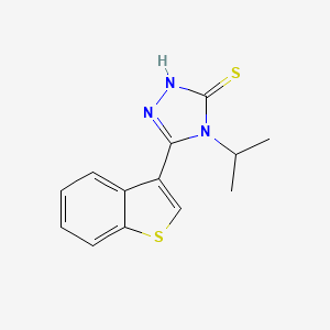 5-(1-benzothien-3-yl)-4-isopropyl-4H-1,2,4-triazole-3-thiol