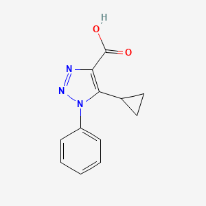 5-cyclopropyl-1-phenyl-1H-1,2,3-triazole-4-carboxylic acid