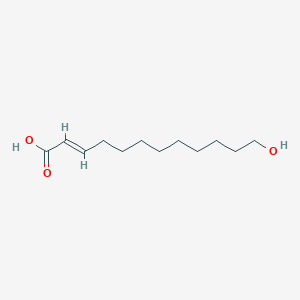 molecular formula C12H22O3 B12929068 (2E)-12-hydroxydodec-2-enoic acid 