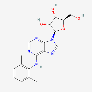 molecular formula C18H21N5O4 B12929071 N-(2,6-Dimethylphenyl)adenosine CAS No. 29204-51-1