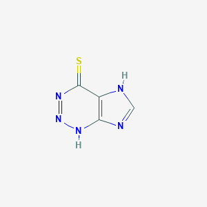 molecular formula C4H3N5S B12929268 1H-Imidazo[4,5-d][1,2,3]triazine-4(5H)-thione CAS No. 49850-58-0