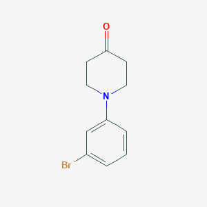 molecular formula C11H12BrNO B1292928 1-(3-Bromophenyl)piperidin-4-one CAS No. 1016769-81-5