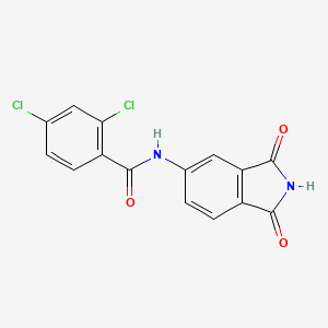 molecular formula C15H8Cl2N2O3 B12929423 Benzamide, 2,4-dichloro-N-(2,3-dihydro-1,3-dioxo-1H-isoindol-5-yl)- CAS No. 312928-65-7