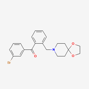 3'-Bromo-2-[8-(1,4-dioxa-8-azaspiro[4.5]decyl)methyl]benzophenone