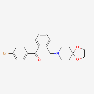 4'-Bromo-2-[8-(1,4-dioxa-8-azaspiro[4.5]decyl)methyl]benzophenone