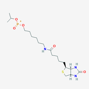 molecular formula C19H35N3O5PS+ B12929484 Isopropyl (6-(5-((3aS,4S,6aR)-2-oxohexahydro-1H-thieno[3,4-d]imidazol-4-yl)pentanamido)hexyl) phosphonate 