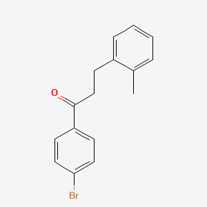 B1292953 4'-Bromo-3-(2-methylphenyl)propiophenone CAS No. 898789-40-7
