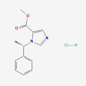 molecular formula C13H15ClN2O2 B12929543 Metomidate hydrochloride, (S)- CAS No. 66392-65-2