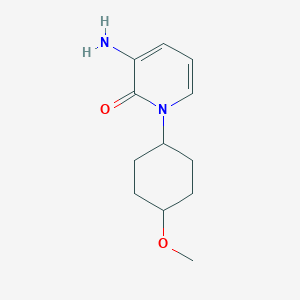 molecular formula C12H18N2O2 B12929559 Rel-3-amino-1-((1r,4r)-4-methoxycyclohexyl)pyridin-2(1H)-one 