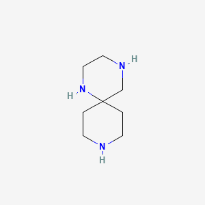 molecular formula C8H17N3 B12929563 1,4,9-Triazaspiro[5.5]undecane 