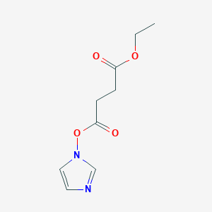 molecular formula C9H12N2O4 B12929578 Ethyl 1H-imidazol-1-yl succinate 