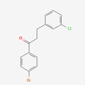 B1292965 4'-Bromo-3-(3-chlorophenyl)propiophenone CAS No. 898762-56-6