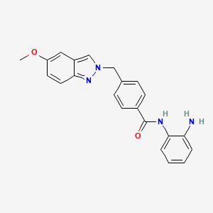 molecular formula C22H20N4O2 B12929658 n-(2-Aminophenyl)-4-((5-methoxy-2h-indazol-2-yl)methyl)benzamide CAS No. 920315-40-8