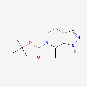 molecular formula C12H19N3O2 B12929728 tert-Butyl 7-methyl-2,4,5,7-tetrahydro-6H-pyrazolo[3,4-c]pyridine-6-carboxylate 