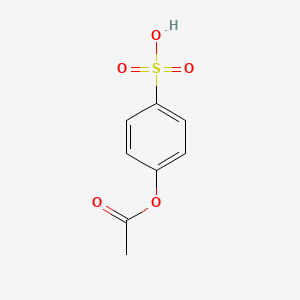 molecular formula C8H8O5S B12929802 4-Acetoxybenzenesulfonic acid CAS No. 46331-24-2