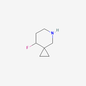 molecular formula C7H12FN B12929816 8-Fluoro-5-azaspiro[2.5]octane 