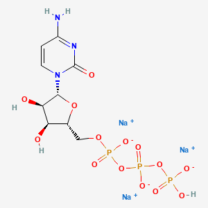 molecular formula C9H13N3Na3O14P3 B12929858 Cytidine 5'-triphosphate trisodium salt 