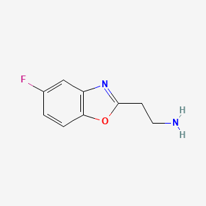 molecular formula C9H9FN2O B1292989 2-(5-Fluorobenzo[d]oxazol-2-yl)ethanamine CAS No. 1119452-56-0