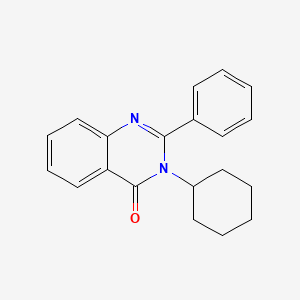 molecular formula C20H20N2O B12929964 3-Cyclohexyl-2-phenylquinazolin-4(3H)-one CAS No. 355153-78-5