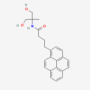 molecular formula C24H25NO3 B12929997 N-(1,3-Dihydroxy-2-methylpropan-2-yl)-4-(pyren-1-yl)butanamide 
