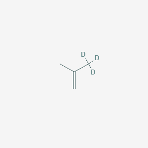 molecular formula C4H8 B012930 3,3,3-Trideuterio-2-methylprop-1-ene CAS No. 110597-10-9