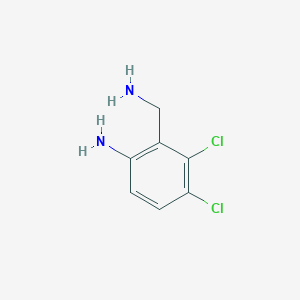 molecular formula C7H8Cl2N2 B129300 2-(Aminomethyl)-3,4-dichloroaniline CAS No. 147249-42-1