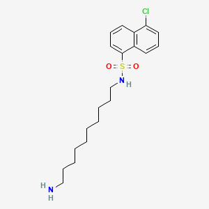 molecular formula C20H29ClN2O2S B12930050 N-(10-aminodecyl)-5-chloronaphthalene-1-sulfonamide CAS No. 80467-76-1