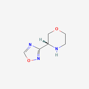 molecular formula C6H9N3O2 B12930091 (R)-3-(1,2,4-Oxadiazol-3-yl)morpholine 