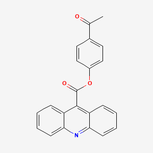 molecular formula C22H15NO3 B12930116 4-Acetylphenyl acridine-9-carboxylate CAS No. 63462-91-9