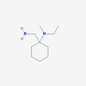 molecular formula C10H22N2 B1293012 N-[1-(aminomethyl)cyclohexyl]-N-ethyl-N-methylamine CAS No. 363626-93-1