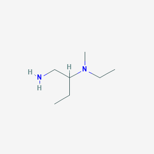 molecular formula C7H18N2 B1293014 N-[1-(aminomethyl)propyl]-N-ethyl-N-methylamine CAS No. 1060817-31-3