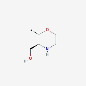 molecular formula C6H13NO2 B12930177 ((2S,3S)-2-Methylmorpholin-3-yl)methanol 