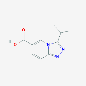 molecular formula C10H11N3O2 B1293019 3-Isopropyl[1,2,4]triazolo[4,3-a]pyridine-6-carboxylic acid CAS No. 1119450-90-6