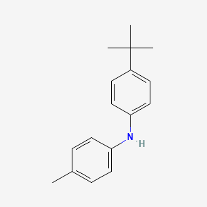 molecular formula C17H21N B12930190 4-(tert-Butyl)-N-(p-tolyl)aniline 