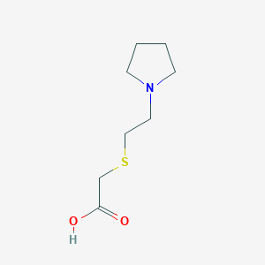 molecular formula C8H15NO2S B1293021 [(2-Pyrrolidin-1-ylethyl)thio]acetic acid CAS No. 915924-49-1