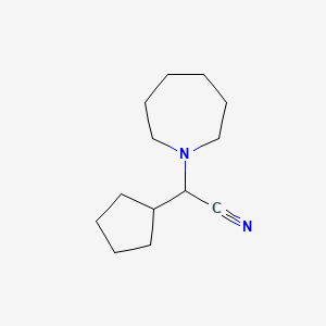 molecular formula C13H22N2 B1293024 Azepan-1-yl(cyclopentyl)acetonitrile CAS No. 1119449-72-7