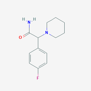 2-(4-Fluorophenyl)-2-piperidin-1-ylacetamide