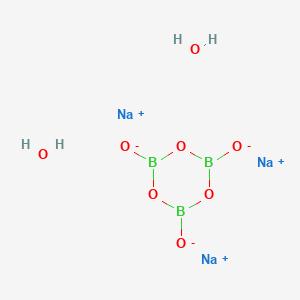molecular formula B3H4Na3O8 B12930253 Sodium 1,3,5,2,4,6-trioxatriborinane-2,4,6-tris(olate) dihydrate 