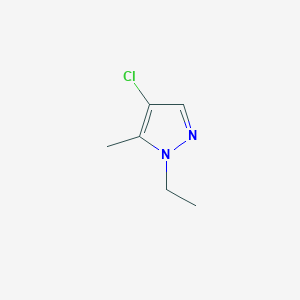 molecular formula C6H9ClN2 B1293026 4-chloro-1-ethyl-5-methyl-1H-pyrazole CAS No. 1172915-66-0