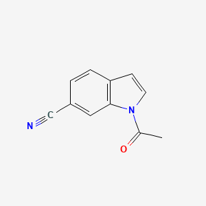 molecular formula C11H8N2O B1293029 1-acetyl-1H-indole-6-carbonitrile CAS No. 1017791-09-1