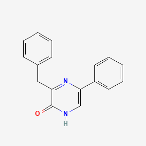 molecular formula C17H14N2O B12930302 3-Benzyl-5-phenylpyrazin-2(1H)-one 