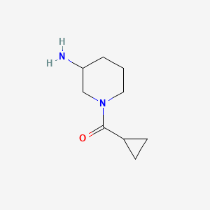 molecular formula C9H16N2O B1293033 1-(Cyclopropylcarbonyl)piperidin-3-amine CAS No. 1114596-39-2