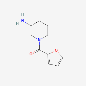 molecular formula C10H14N2O2 B1293034 1-(2-Furoyl)piperidin-3-amine CAS No. 1082766-25-3