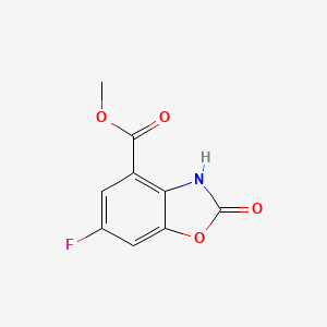 molecular formula C9H6FNO4 B12930376 Methyl 6-fluoro-2-oxo-2,3-dihydrobenzo[d]oxazole-4-carboxylate 